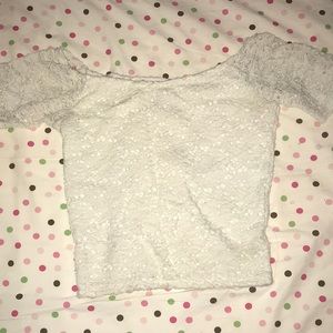 Lacey and stretchy shirt